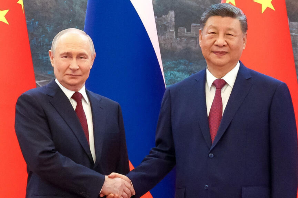 Xi Jinping na Vladimir Putin bagiranye ikiganiro mu buryo bw’amashusho nyuma yirahira rya Donald trump